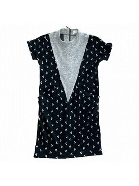 Annie 50 Grey and Black Casual Dress - Size XS